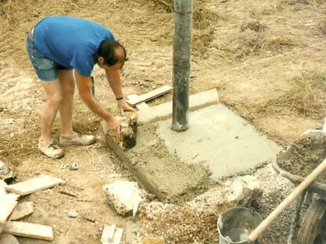 Mémorial en construction