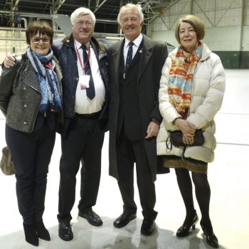 Mr et Mme Graham Bauwerman premier Wing/commandeur a être venu à Vraux avec M. et Mme Denis Rigollet